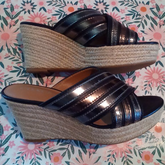 COACH ~ FLORENTINE WEDGE SANDALS ~ Size : 9 - Picture 2 of 5